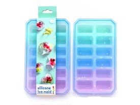 Cubetera con tapa rectangulares con estrellitas 